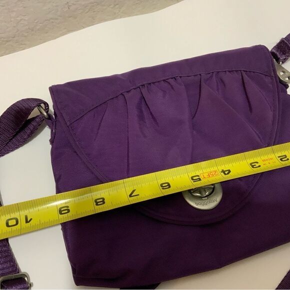 Bagallini Crossbody purple flap nylon 9”x7” - Picture 6 of 10
